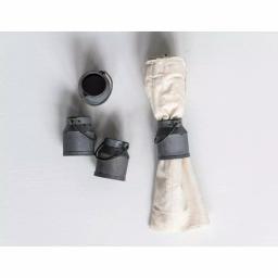 3R Studios Silver Galvanized Metal Vintage Milk Can Shaped Napkin Rings, Set of 4 thumbnail 4