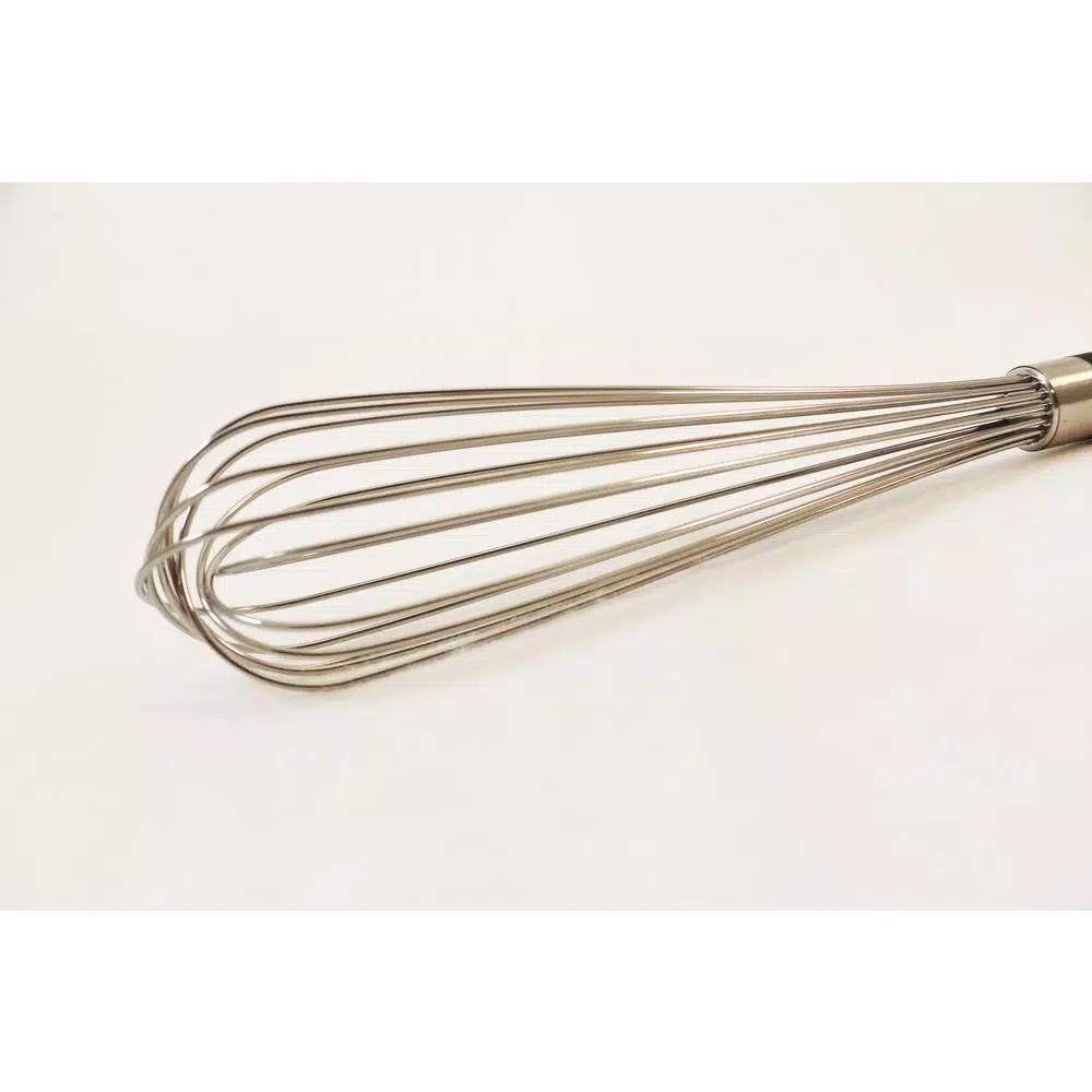 ExcelSteel 14 in. Professional Stainless Steel Heavy Duty Whisk with Non-Slip TPR Grip