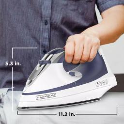 BLACK+DECKER Steam Advantage Traditional Steam Iron, 1200W, Blue thumbnail 6