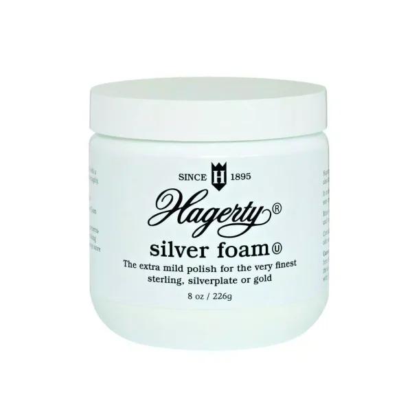Hagerty Silver Foam Polish - 19 oz. Gentle Cleaning & Polishing Cream for Silver, Gold, and Sterling