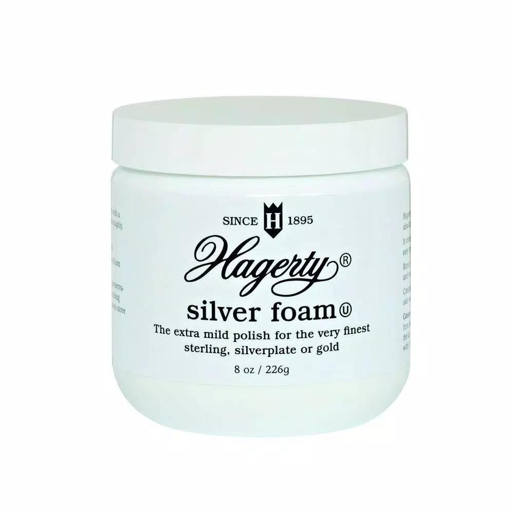 Hagerty Silver Foam Polish - 19 oz. Gentle Cleaning & Polishing Cream for Silver, Gold, and Sterling