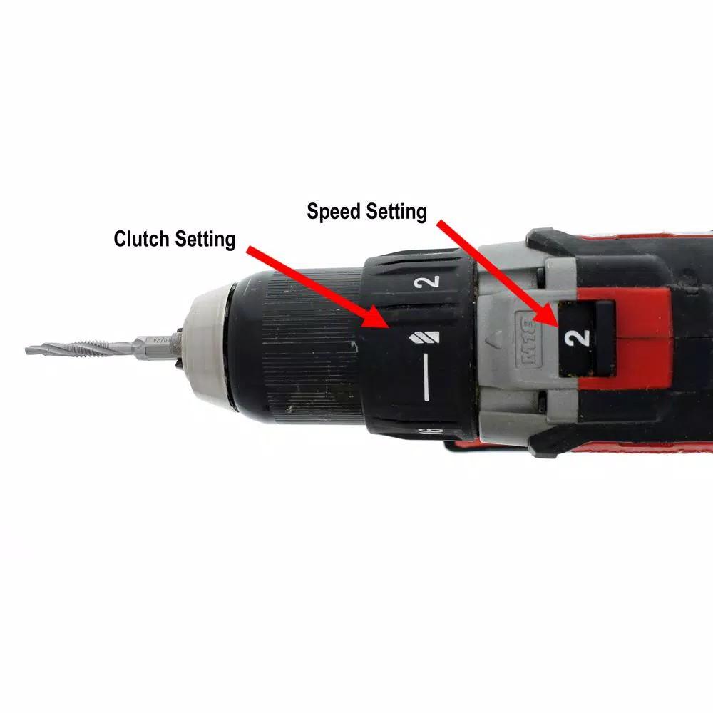 Ideal 6-Piece HSS Combination Drill/Tap Kit with Hex Shank