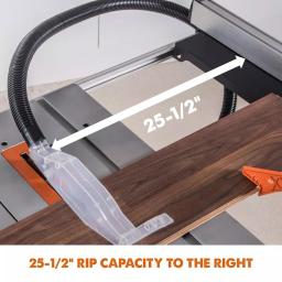 Evolution Power Tools RAGE5-S 15 Amp 10 in. Multi-Material Table Saw with Folding Stand thumbnail 11