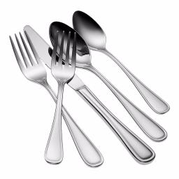 Oneida New Rim 18/10 Stainless Steel Serving Spoons, Silver, Set of 12 thumbnail 2