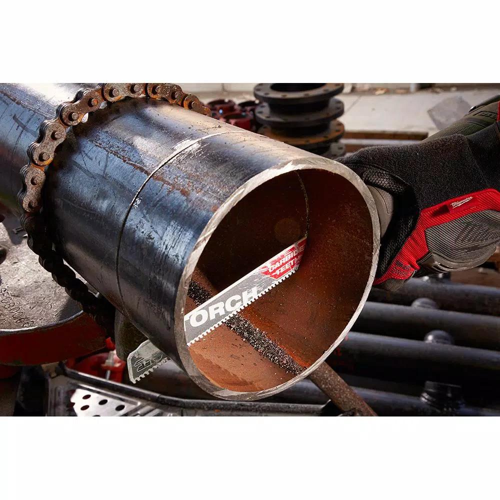 Milwaukee 6 in. 7 TPI The TORCH Carbide & Nitrus Carbide Reciprocating Saw Blade 4-Pack