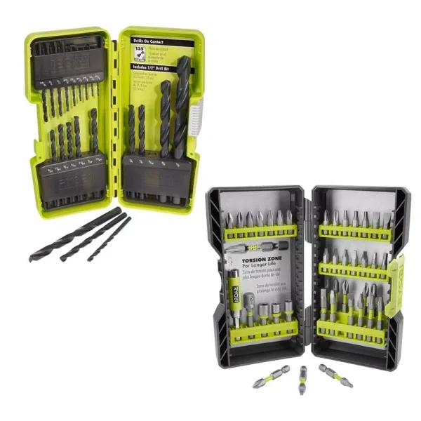 RYOBI 61-Piece Drill Bit and Impact Rated Driving Bit Set