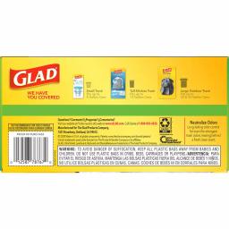 Glad ForceFlex 13 Gallon Tall Kitchen Trash Bags with Clorox Antimicrobial Protection, Clean Citrus, 40-Count thumbnail 12