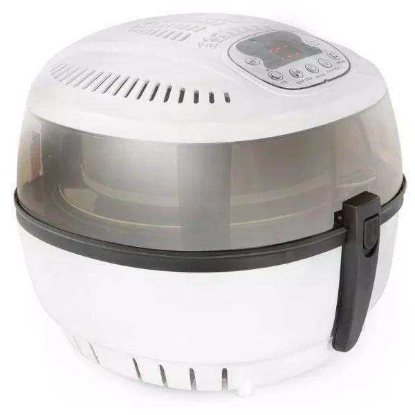 Barton Ensue 6.3 Qt Air Fryer, 1700W Multi-Functional Electric Oil-Free Cooker with 8 Programs, White