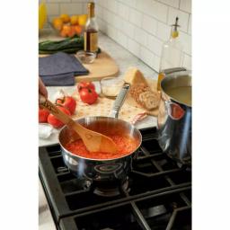 Saveur Selects 2 qt. Tri-Ply Stainless Steel Chef's Pan with Lid thumbnail 7