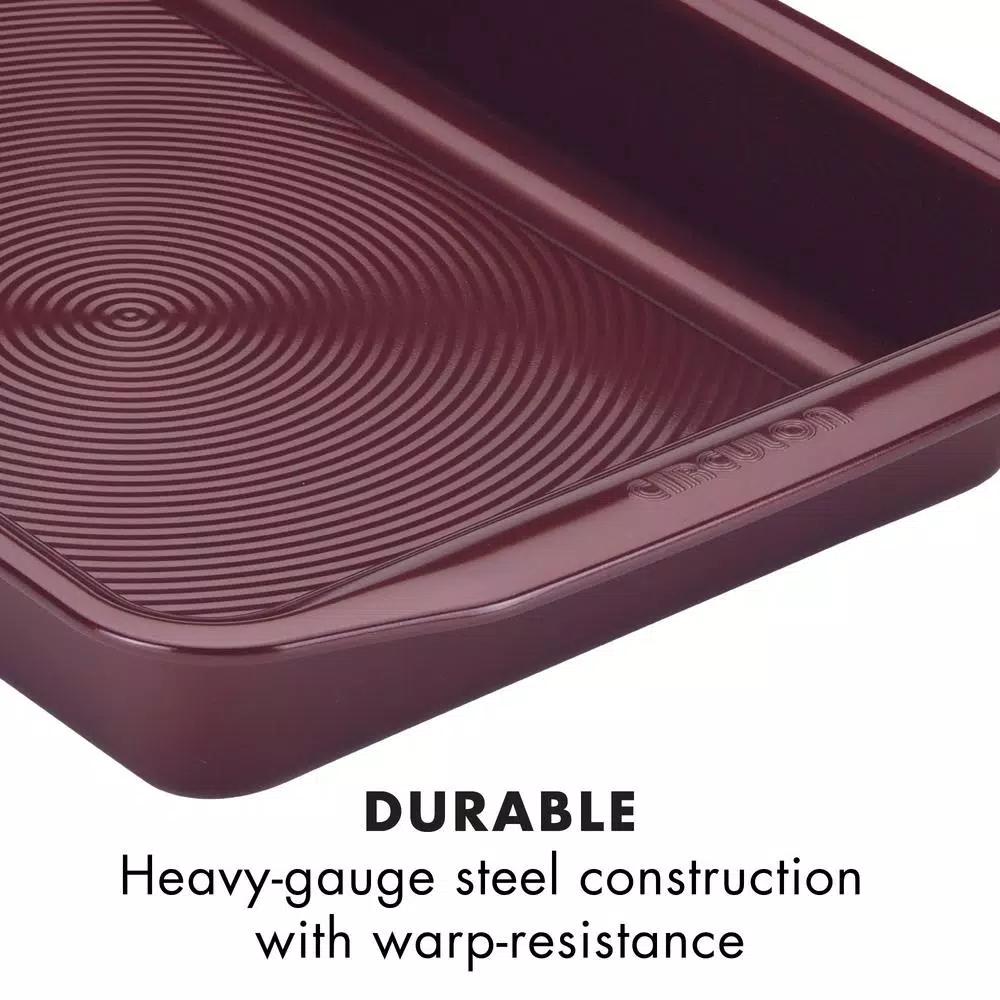 Circulon Nonstick Bakeware Cookie Pan, 10-Inch x 15-Inch, Merlot