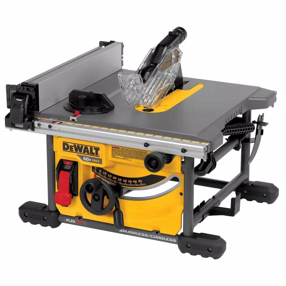 DEWALT FLEXVOLT 60V MAX Cordless Brushless 8-1/4 in. Table Saw Kit with (3) 6.0 Ah Batteries