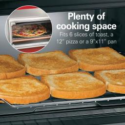 Hamilton Beach Sure-Crisp 1440W 6-Slice Air Fryer Toaster Oven, Stainless Steel thumbnail 5