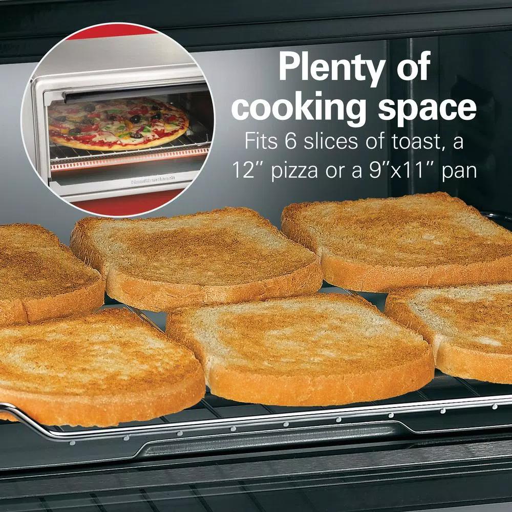 Hamilton Beach Sure-Crisp 1440W 6-Slice Air Fryer Toaster Oven, Stainless Steel