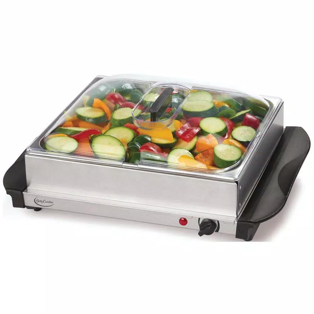 Betty Crocker 5 Qt. Stainless Steel Buffet Server and Warming Tray