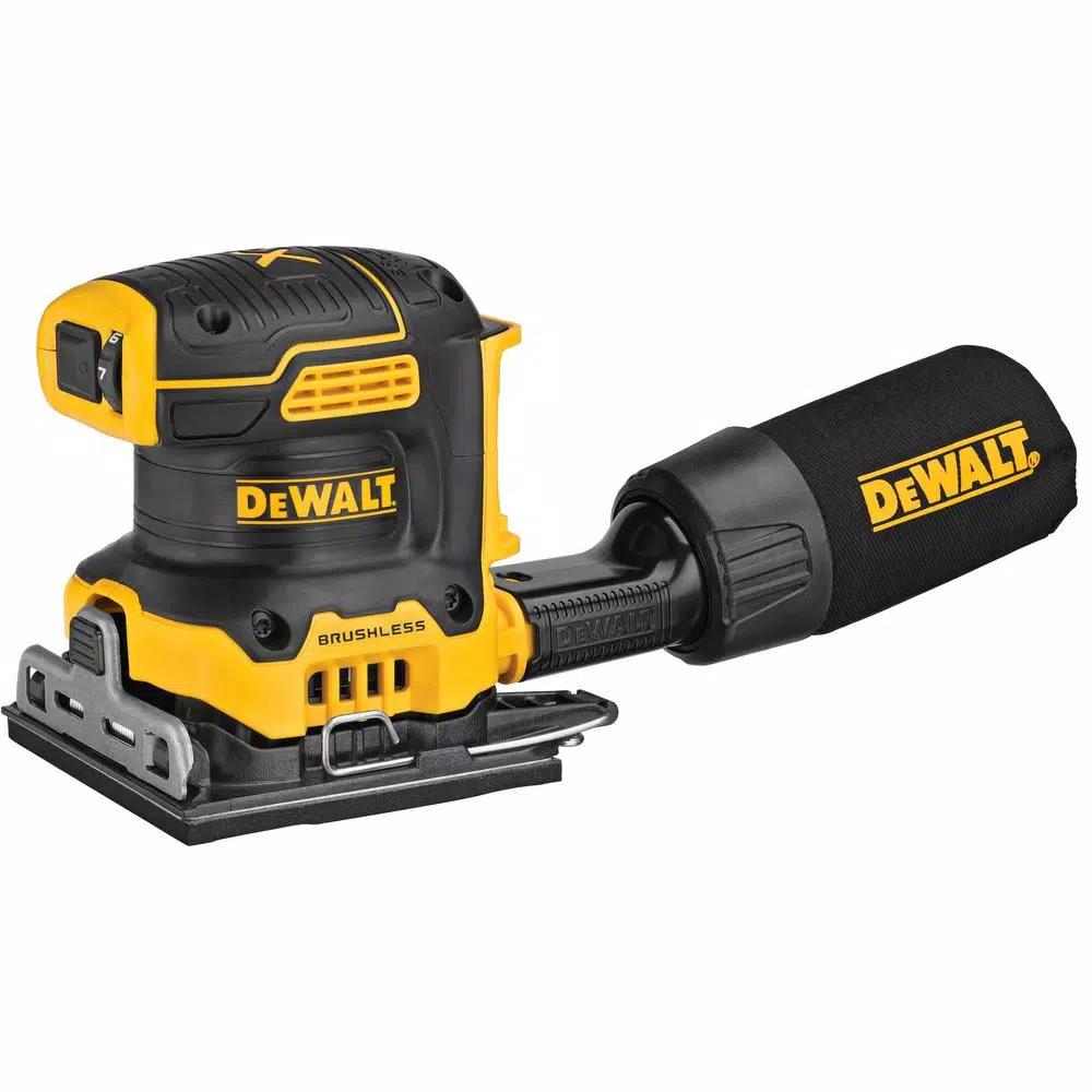 DEWALT 20V MAX XR Brushless 1/4 Sheet & 5 in. Random Orbital Sander Combo Kit with 5.0 Ah Battery