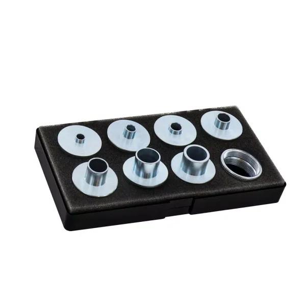 Milescraft Metal Router Bushing Set - 10-Piece Template Guide Set with Storage Case