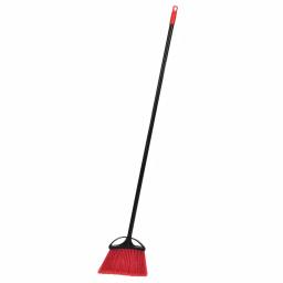 Alpine Industries 10 in. Red Angle Broom with Fiberglass Handle, 2-Pack thumbnail 1