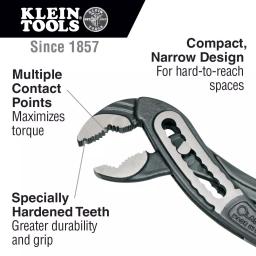 Klein Tools 7 in. Classic Klaw Pump Pliers thumbnail 2