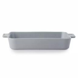 CorningWare 5 Qt. Rectangle Stoneware Baker, 10 in. x 15 in., Ash Gray thumbnail 1