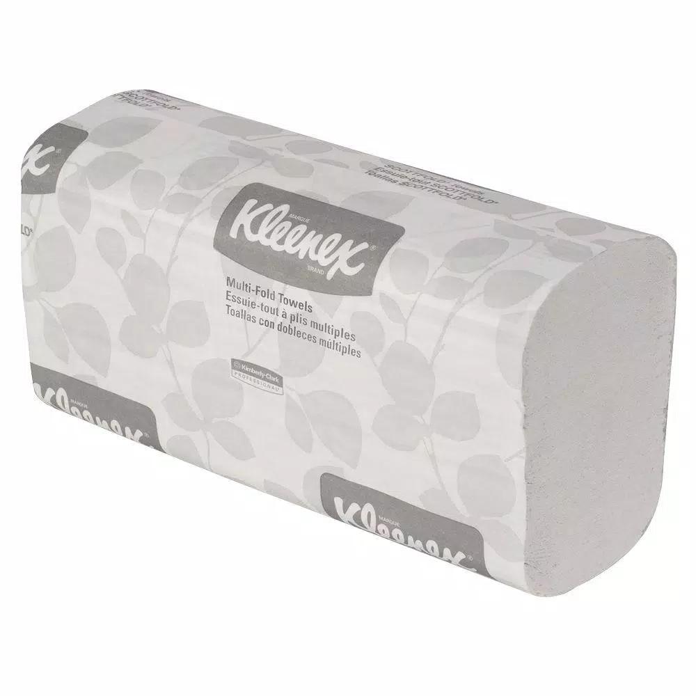 Kleenex Recycled Multi-Fold Paper Towels, White, 150 Sheets per Pack