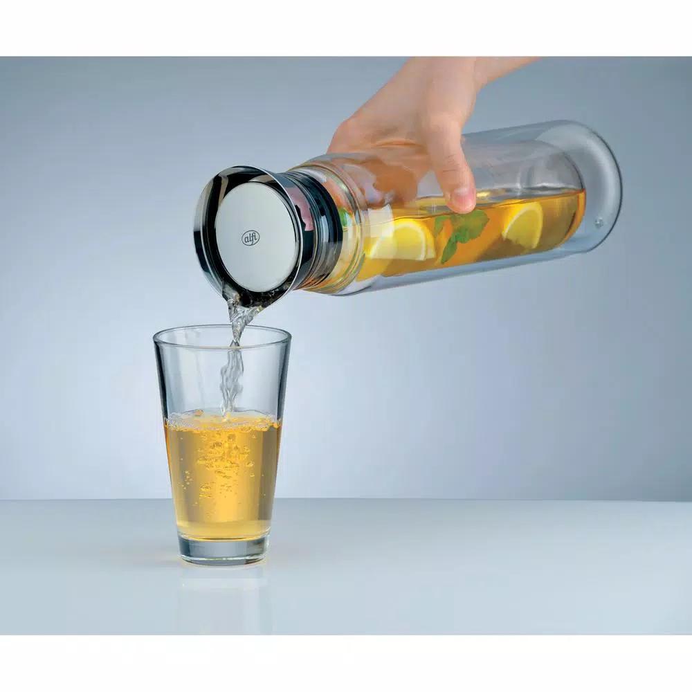 alfi .8 Qt. Double-Wall Borosilicate Glass Carafe with Stainless Steel Lid