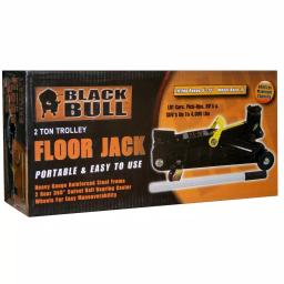 Black Bull 2-Ton Trolley Floor Jack, 4000 lb Capacity, 5-12 in. Lift Range thumbnail 2
