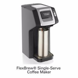 Hamilton Beach FlexBrew Black Single Serve Coffee Maker - Brews K-Cup Pods & Ground Coffee thumbnail 3