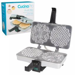 CucinaPro 2-Waffle Stainless Steel Pizzelle Maker, 5-inch Traditional Italian Waffle Iron thumbnail 5