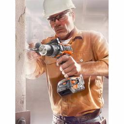 RIDGID 18V Lithium-Ion 1/2 in. Cordless Hammer Drill/Driver Kit with 2.0 Ah Battery and Charger thumbnail 11