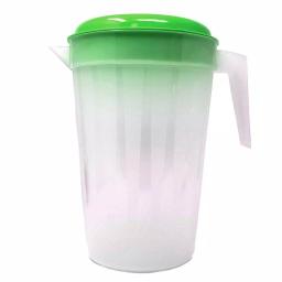 LavoHome 1 Gallon Clear Plastic Pitcher Jugs with Lids, 6-Pack, Assorted Colors thumbnail 4