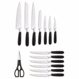 Chicago Cutlery Belden 15-Piece Knife Set with Cherry Wood Block thumbnail 5