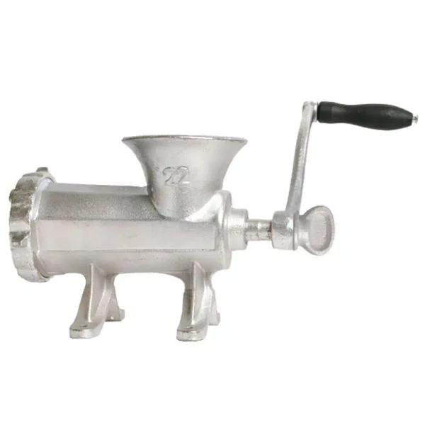 Chard Collection No. 22 Heavy-Duty Manual Meat Grinder, Black Stainless Steel