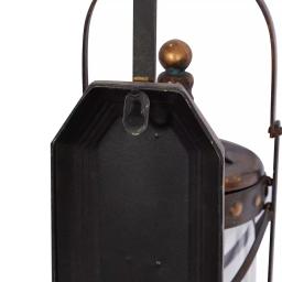 LITTON LANE Old World Riveted Burnished Bronze Iron Candle Sconce with Fleur-de-lis Motif thumbnail 5