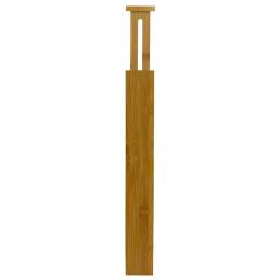 Unbranded Natural Bamboo Drawer Organizer - Expandable Spring-Loaded Divider for Kitchen, Office, and Home thumbnail 2