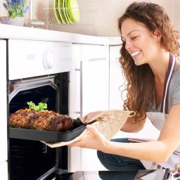 Classic Cuisine Nonstick Carbon Steel Roasting Pan Set with Removable Wire Rack, 2-Piece thumbnail 4