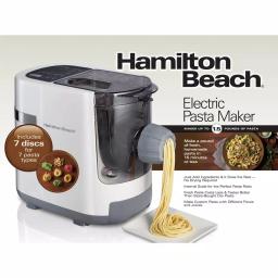 Hamilton Beach Electric Pasta Maker with Internal Scale, 7 Shapes, White thumbnail 7