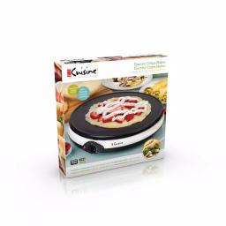 Euro Cuisine 12 in. Non-Stick Ceramic Crepe Maker & Griddle, White thumbnail 4
