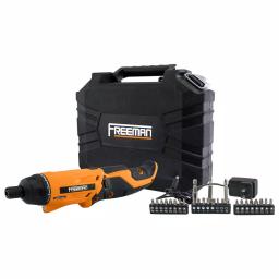 Freeman P36VCS 3.6V Cordless Electric Screwdriver Kit with 26-Piece Bit Set and Case thumbnail 6