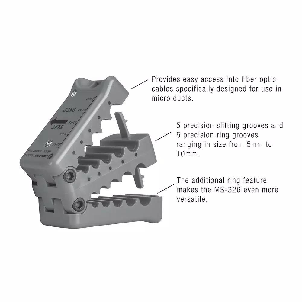 Jonard Tools MS-326 Mid Span Slitter and Ringer for Fiber Optic Cables (5 mm - 10 mm)