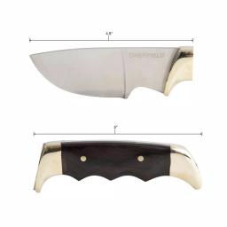 Sheffield Timber Series Big Pakka 4.5 in. Drop Point Fixed Blade Hunting Knife thumbnail 4