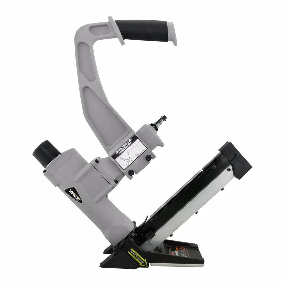 NuMax 3-in-1 Pneumatic Flooring Nailer and 15.5-Gauge Stapler, 16-Gauge T-Cleats & L-Cleats