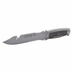 Camillus SKOL 5 in. 1095 High Carbon Steel Fixed Blade Knife with Gut Hook and Micarta Handle thumbnail 4