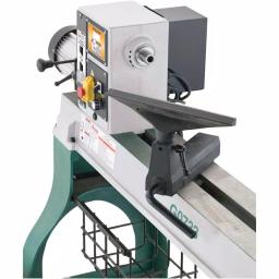 Grizzly Industrial 18 in. x 47 in. Heavy-Duty Wood Lathe with Electronic Variable Speed Control thumbnail 2