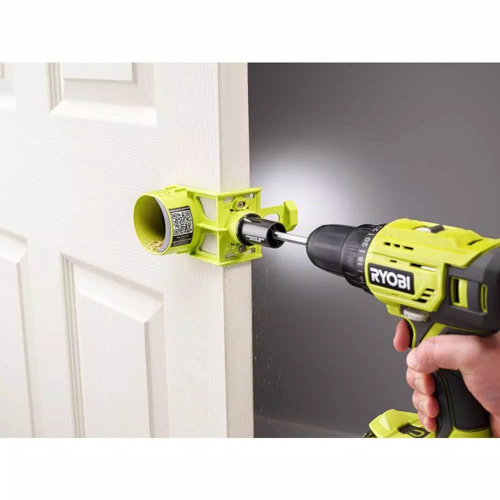 RYOBI Wood Door Lock Installation Kit with Auto-Strike Locator