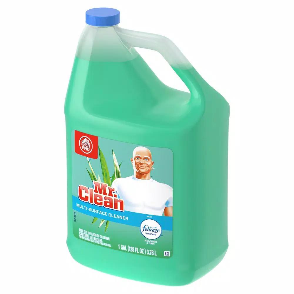 Mr. Clean Multi-Surface Liquid Cleaner with Febreze Meadows and Rain, 1 Gallon