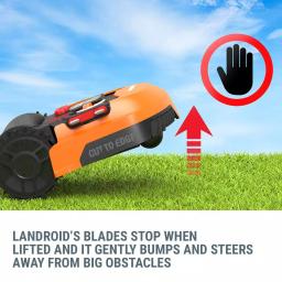 Worx Landroid 20V Robotic Lawn Mower with GPS Module, 7 in. Cutting Width, Brushless Motors thumbnail 7