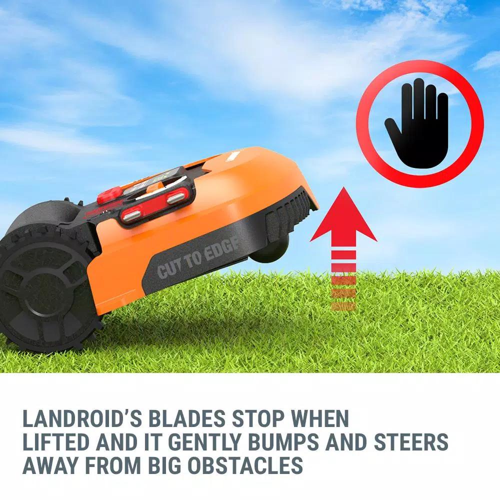Worx Landroid 20V Robotic Lawn Mower with GPS Module, 7 in. Cutting Width, Brushless Motors
