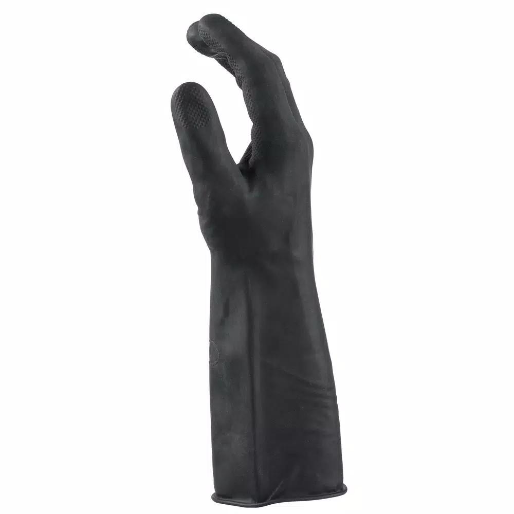 Grease Monkey Pro Cleaning Neoprene Multi-Purpose Gloves, Long Cuff, Black, XL