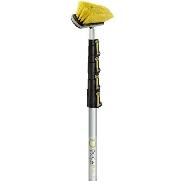 DocaPole Medium Bristle Deck Brush with 6-24 ft. Telescopic Extension Pole