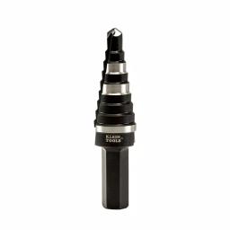 Klein Tools Double Fluted Step Drill Bit, 1/4 in. to 3/4 in., 3/8 in. Hex Shank, High Speed Steel thumbnail 2